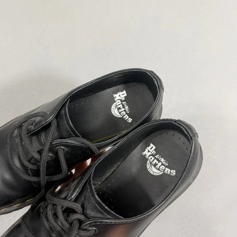 Dr. Martens Oxford Mens 7 Womens 8.5 Black 1461 Bex Squared Leather Platform Lug